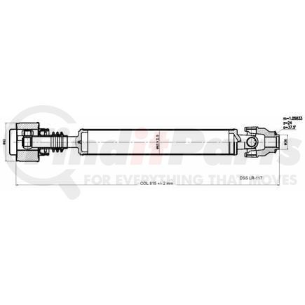 Diversified Shaft Solutions (DSS) LR-117 Drive Shaft Assembly