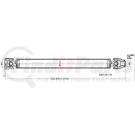 Diversified Shaft Solutions (DSS) LR-118 Drive Shaft Assembly