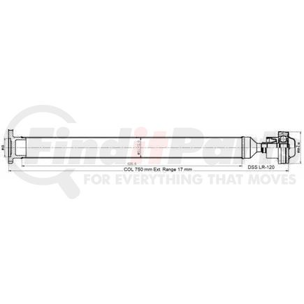 Diversified Shaft Solutions (DSS) LR-120 Drive Shaft Assembly