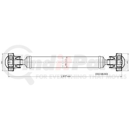 Diversified Shaft Solutions (DSS) MB-503 Drive Shaft Assembly