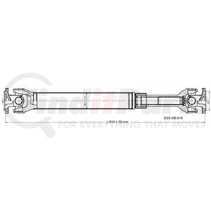 Diversified Shaft Solutions (DSS) MB-516 Drive Shaft Assembly