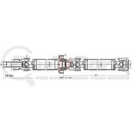 Diversified Shaft Solutions (DSS) SB-906 Drive Shaft Assembly