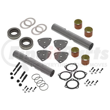 Meritor R201318 Steering King Pin Kit - 1.500" Diameter, 8.944" Length, Composite Bushing, For Meritor FC-941 Axle