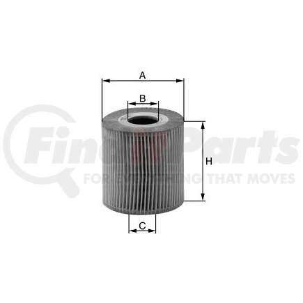 MANN+HUMMEL Filters HU721/4X MANN-FILTER BASE Cartridge Lube Metal Free Filter