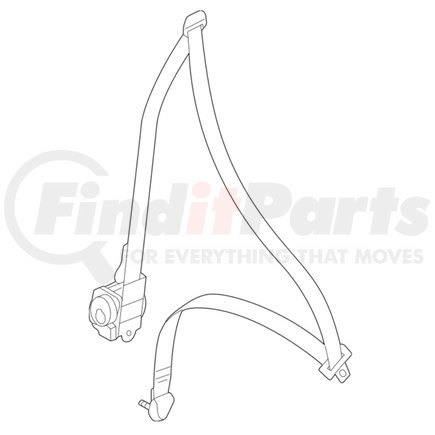 Mitsubishi 7000C842 SEAT BELT FR SEAT OTR LH