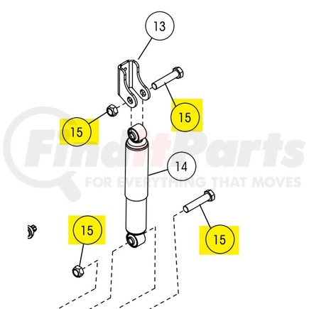 Hendrickson S-31929/2 SHOCK BOLT KIT