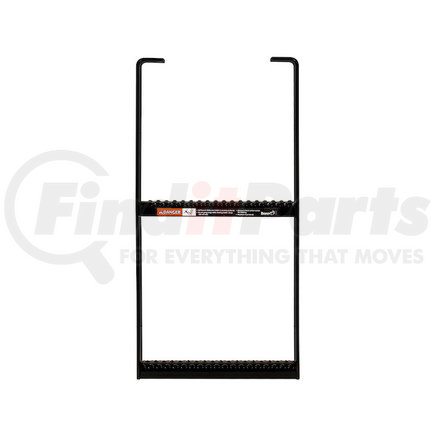 BUYERS PRODUCTS 5232412 - black powder coated 2-rung steel truck step with anti-slip step - 12.5 x 24 inch | black powder coated 2-rung steel truck step with anti-slip step - 12.5 x 24 inch