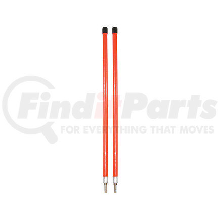 BUYERS PRODUCTS 1308103 - bumper guide, 3/4x24in. fluorescent orange bumper marker sight rods w/ hardware | bumper guide, 3/4x24in. fluorescent orange bumper marker sight rods w/ hardware