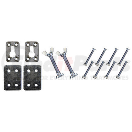 BUYERS PRODUCTS 3801000 - mounting hardware for chrome plated steel motorcycle chock | mounting hardware for chrome plated steel motorcycle chock | multi-purpose hardware