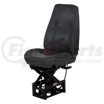 National Seating 50765005 Air Seat - Mid Back — Black Vinyl