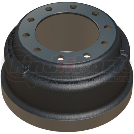 KIC 60000-018 - brake drum ast® 16.5x7 10-holes (1" drilled) bal g3000b