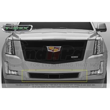 T-Rex 52189 Upper Class Series Mesh Bumper Grille; Small Mesh; Stainless Steel; Black; 1 Pc; Replacement;