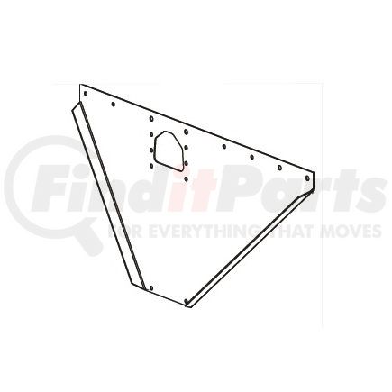 Buffers USA 1007-1781-CS WING PLATE — FABRICATED STEEL, PRIMER FINISH Curbside Pines - 10 GA, 33 lb