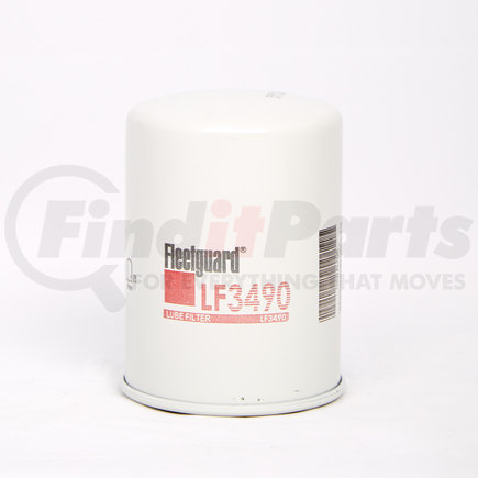 Fleetguard LF3490 Engine Oil Filter - 4.48 in. Height, 3.17 in. (Largest OD), Kubota 1542632430