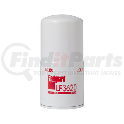 FLEETGUARD LF3620 Engine Oil Filter - 9.82 in. Height, 4.67 in. (Largest OD), Cellulose Full-Flow Spin-On