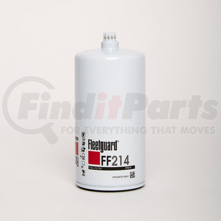 Fleetguard FF214 Fuel Filter - Spin-On, 6.75 in. Height, Komatsu 3132428R2