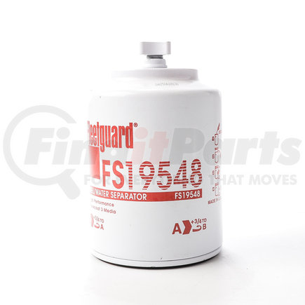 Fleetguard FS19548 Fuel Water Separator - Spin-On, 6.58 in. Height