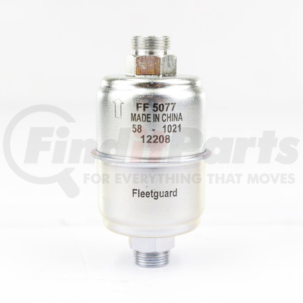 Fleetguard FF5077 Fuel Filter - In-Line, Wire Mesh Media, 3.62 in. Height