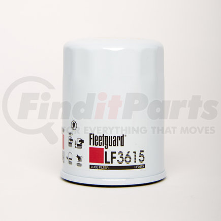 Fleetguard LF3615 Engine Oil Filter - 3.46 in. Height, 2.69 in. (Largest OD), Spin-On