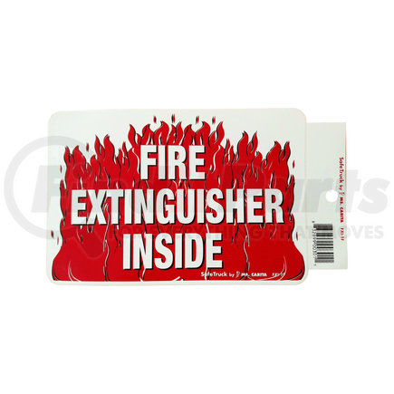 Ms Carita FXI-1F 4.5" X 6.75" "FIRE EXTINGUISHER.." DECAL