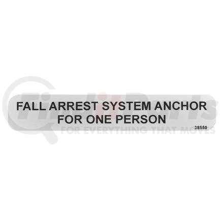 Condor 38550 - CONDOR ORIGINAL OEM, DECAL - PLATFORM FALL ARREST ...