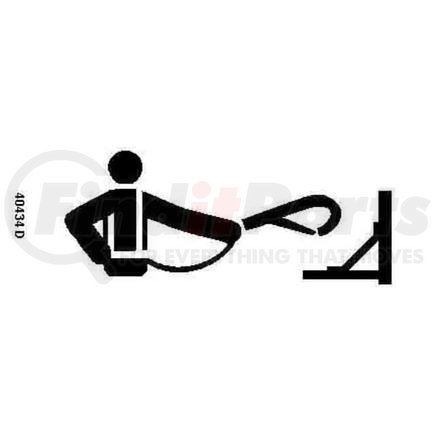 Genie 40434GT GENIE ORIGINAL OEM, DECAL, LANYARD ANCHORAGE POINT