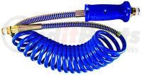 Tramec Sloan 451090NB Coiled Air with Dura-Grip Handles, 15' with 40 Lead, Blue