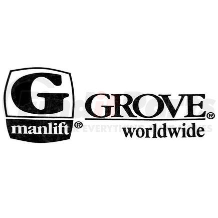 Grove Manlift 7376003972 GROVE MANLIFT ORIGINAL OEM, DECAL, GROVE LOGO (BLACK)