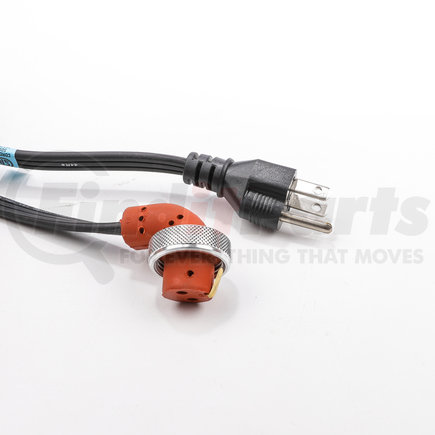 Phillips & Temro 360-0008 Single HD Cord-125V, 15 Amps, 6ft., 16/3 HPN Wire, A-NEMA 5-15 Plug, "L" Silicone Connector, Industrial Silicone Cord