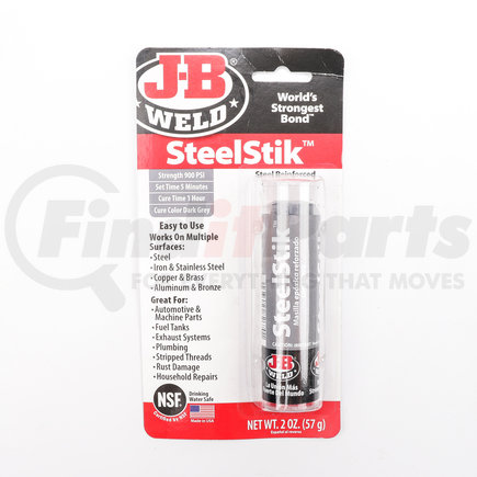 J-B Weld 8267-S J-B SteelStik Steel Reinforced Epoxy Putty Stick