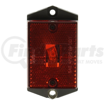 Grote 46392 Rectangular Single-Bulb Clearance Marker Light with Built-In Reflector, Red