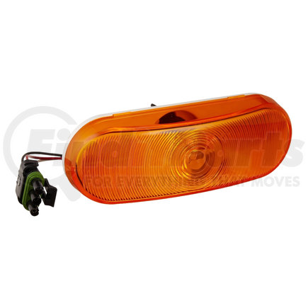 Grote 77263 Strobe Light - 6.5 in. Oval, Amber, 12-24V, Twist-In, with Pigtail