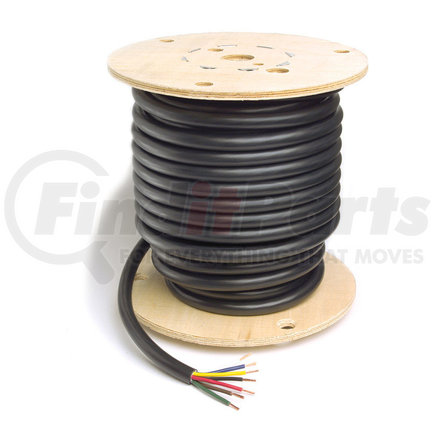 Grote 82-5606 Trailer Cable, Pvc, 7 Cond, 6/12 & 1/10 Ga, 100' Spool