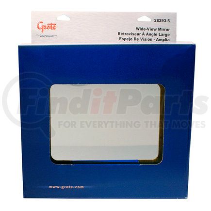 Grote 28293-5 50in. Wide-View Mirrors, Stainless Steel, Retail Pack