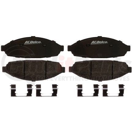 ACDelco Gold 17D931MHPVF1 Enhanced Performance Semi-Metallic Front Disc Brake Pad Set (Police)