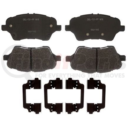 ACDelco Gold 17D1730MH Semi-Metallic Front Disc Brake Pad Set