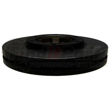 ACDelco 18A2573 Disc Brake Rotor - Front, 11.53 in. OD, 5 Lug Holes, Black Hat, Vented