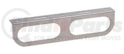Roadmaster 831S Oval double light bracket, Stainless Steel 16-1/2"x4"x1-3/4"
