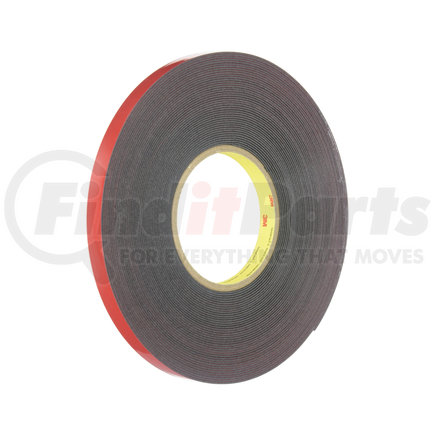 3M 6382 Automotive Acrylic Plus Attachment Tape 06382, Black, 1/2" X 20 Yds, 45 mil