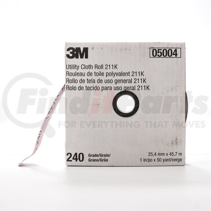 3M 5004 Cloth Utility Roll 05004, 1" x 50 yd, 240J