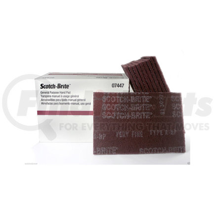 3M 7447 Scotch-Brite™ General Purpose Hand Pad, Maroon