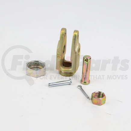 Accuride AS3019 ASA Clevis Kit - Collar Lock - Straight - 1/2-20 & 5/8-18 Thd. - 1/2" Pin (Gunite)