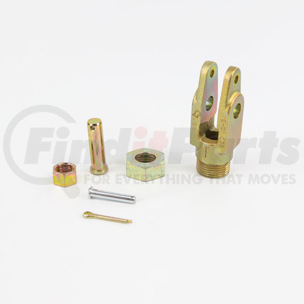 Accuride AS3018 ASA Clevis Kit - Extended Collar Lock - Straight - 5/8-18 Thd. - 1/2" Pin (Gunite)