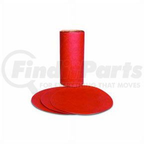 3M 1610 Red Abrasive PSA Disc, 5 in, P80 D Weight, 100 discs per roll
