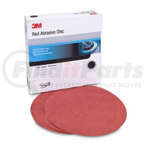 3M 1677 Red Abrasive Hookit™ Disc, 8 in, P80 D Weight, 25 discs per box