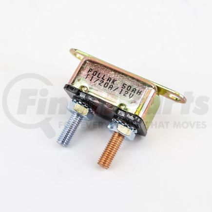 Pollak 54-520P Circuit Breaker - STANDARD TYPE 1 w/ bracket — AUTOMATIC RESET