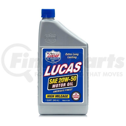 Lucas Oil 10252 SAE 20W-50 Plus Racing Oil