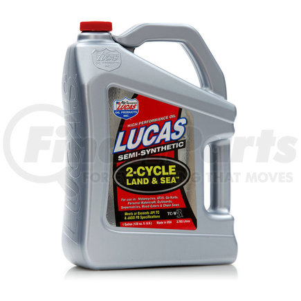 Lucas Oil 10557 Semi-Synthetic 2-Cycle Land and Sea Oil