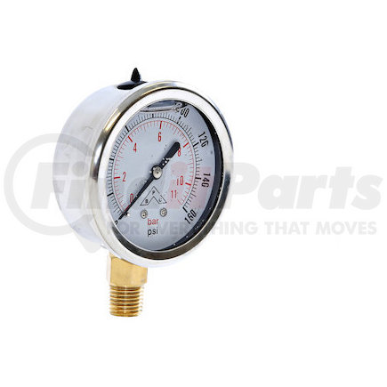 BUYERS PRODUCTS hpgs160 - silicone filled pressure gauge - stem mount 0-160 psi | silicone filled pressure gauge - stem mount 0-160 psi