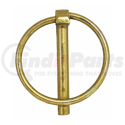 BUYERS PRODUCTS 66000 - yellow zinc plated hitch pin - 1/4 diameter x 1-3/4in. long with ring | yellow zinc plated hitch pin - 1/4 diameter x 1-3/4in. long with ring
